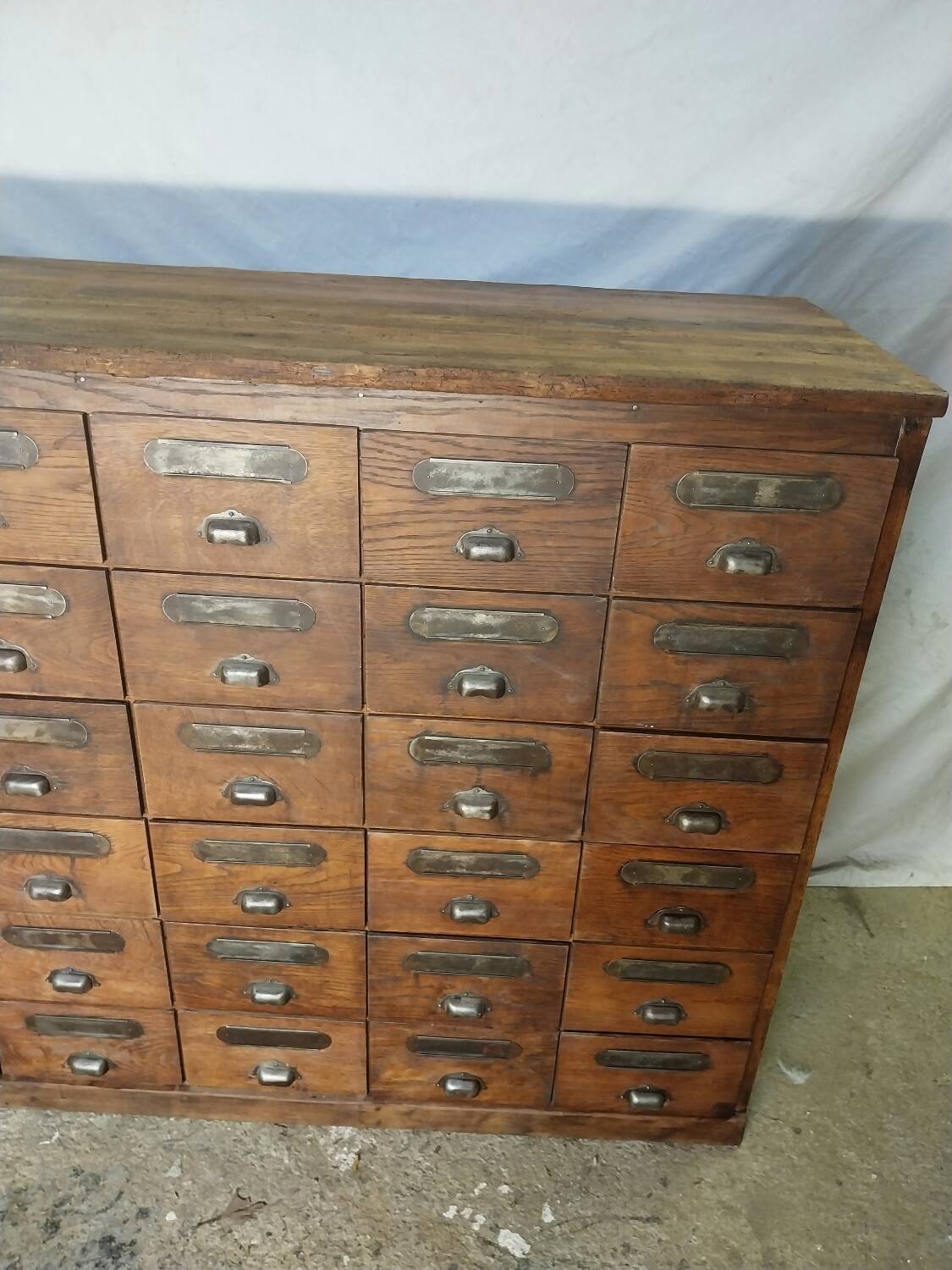 Wooden trade furniture with 36 drawers