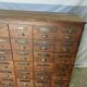 Wooden trade furniture with 36 drawers