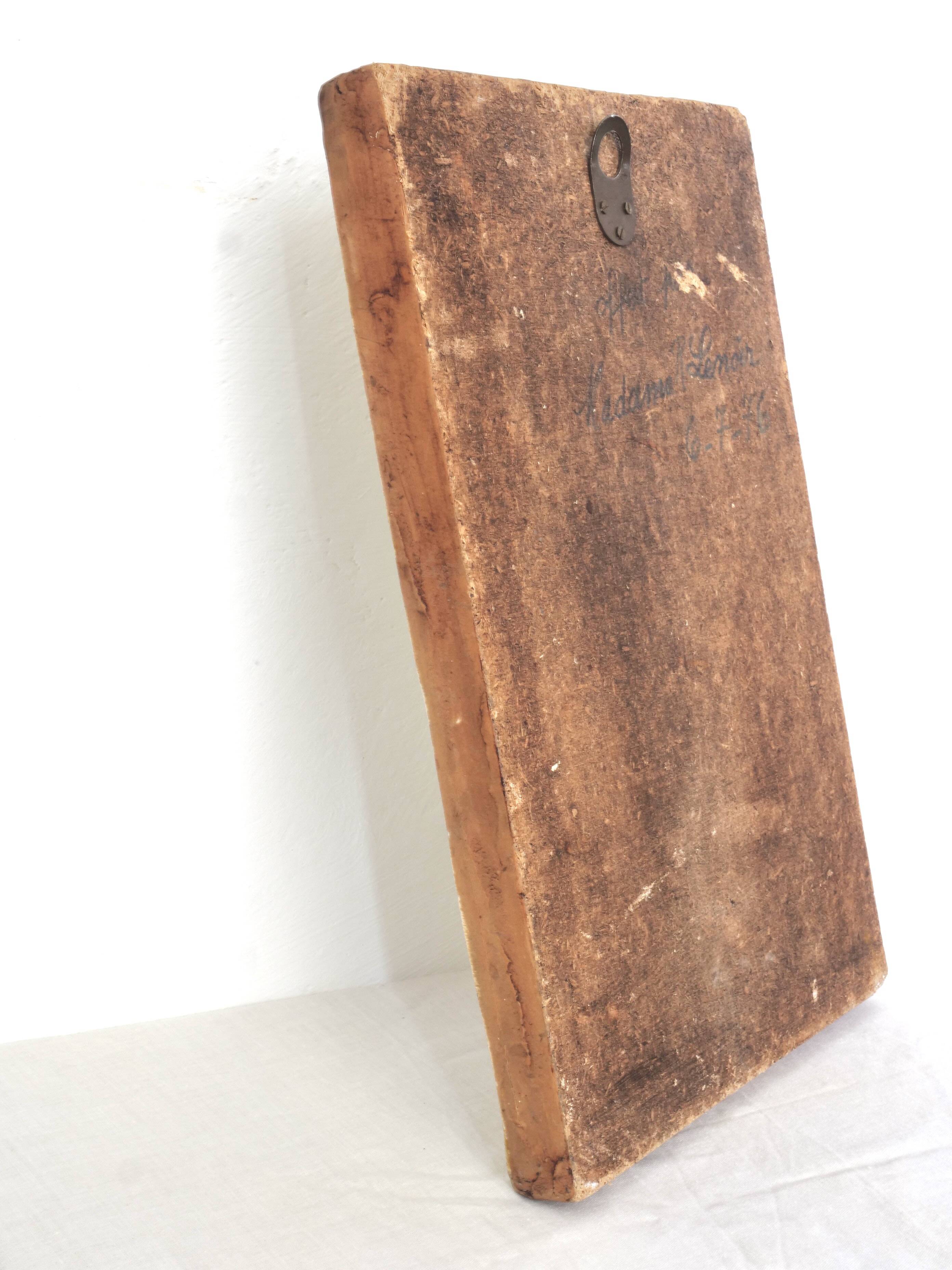 Decorative plaster mirror from the 70s