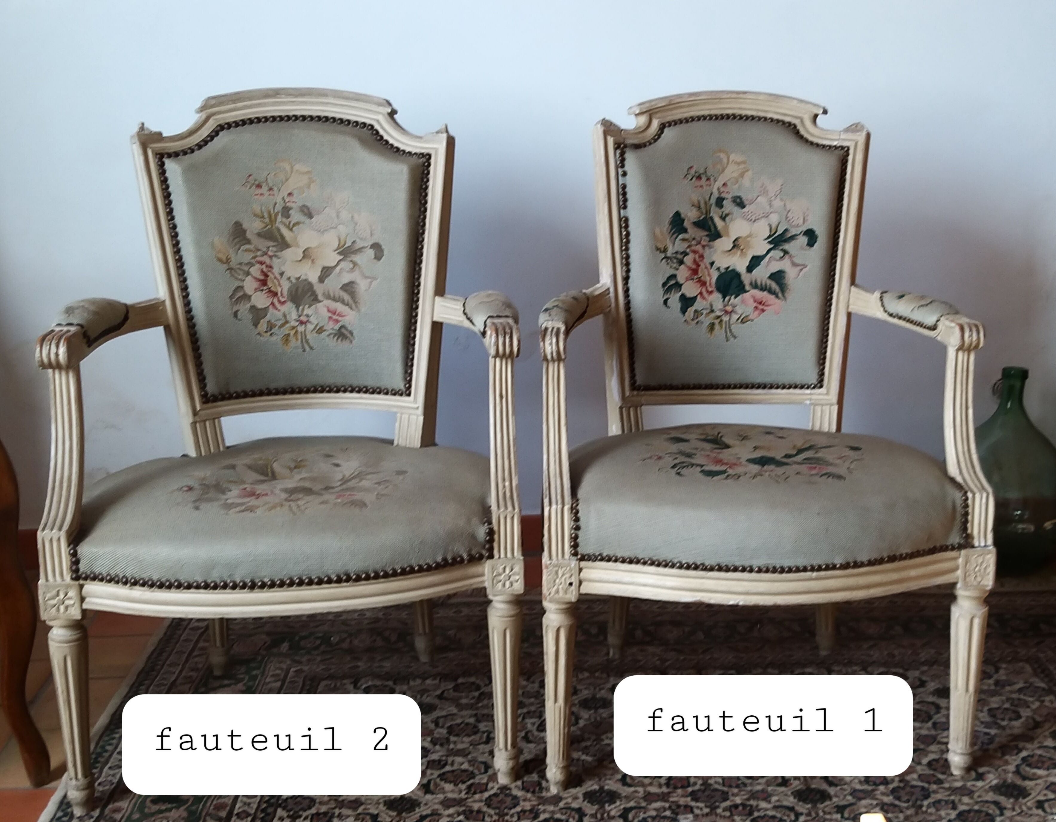 Pair of old armchairs