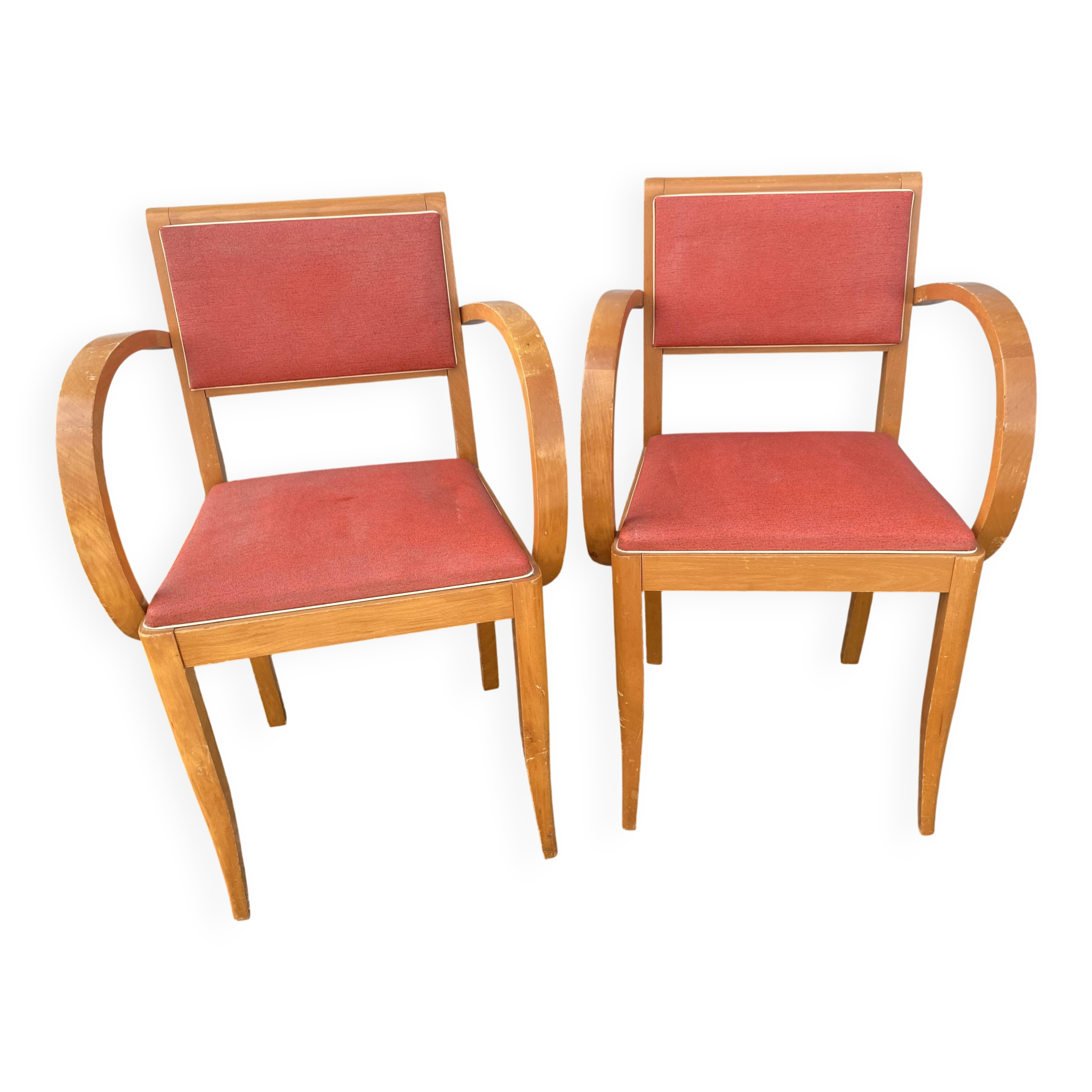 Paire de fauteuils bridge