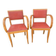 Paire de fauteuils bridge