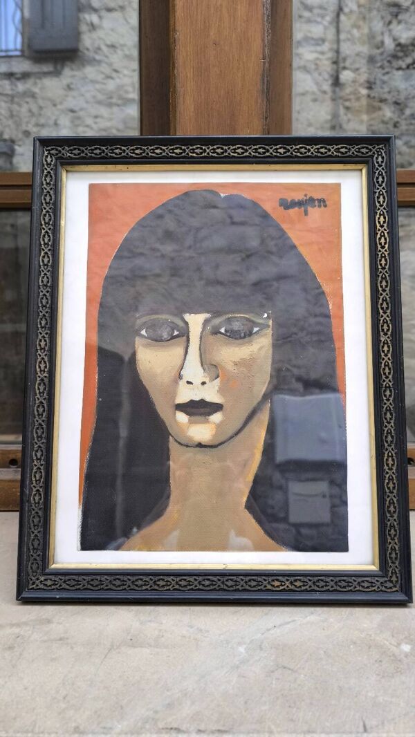 Portrait de femme par Guy Rougon 1960