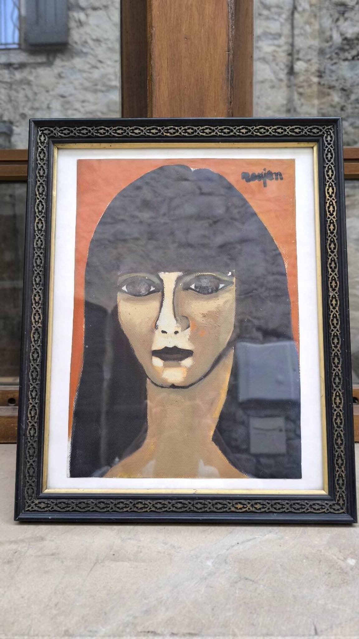 Portrait of a woman by Guy Rougon 1960