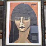 Portrait of a woman by Guy Rougon 1960