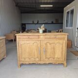 Large Louis XV style solid wood buffet, restored