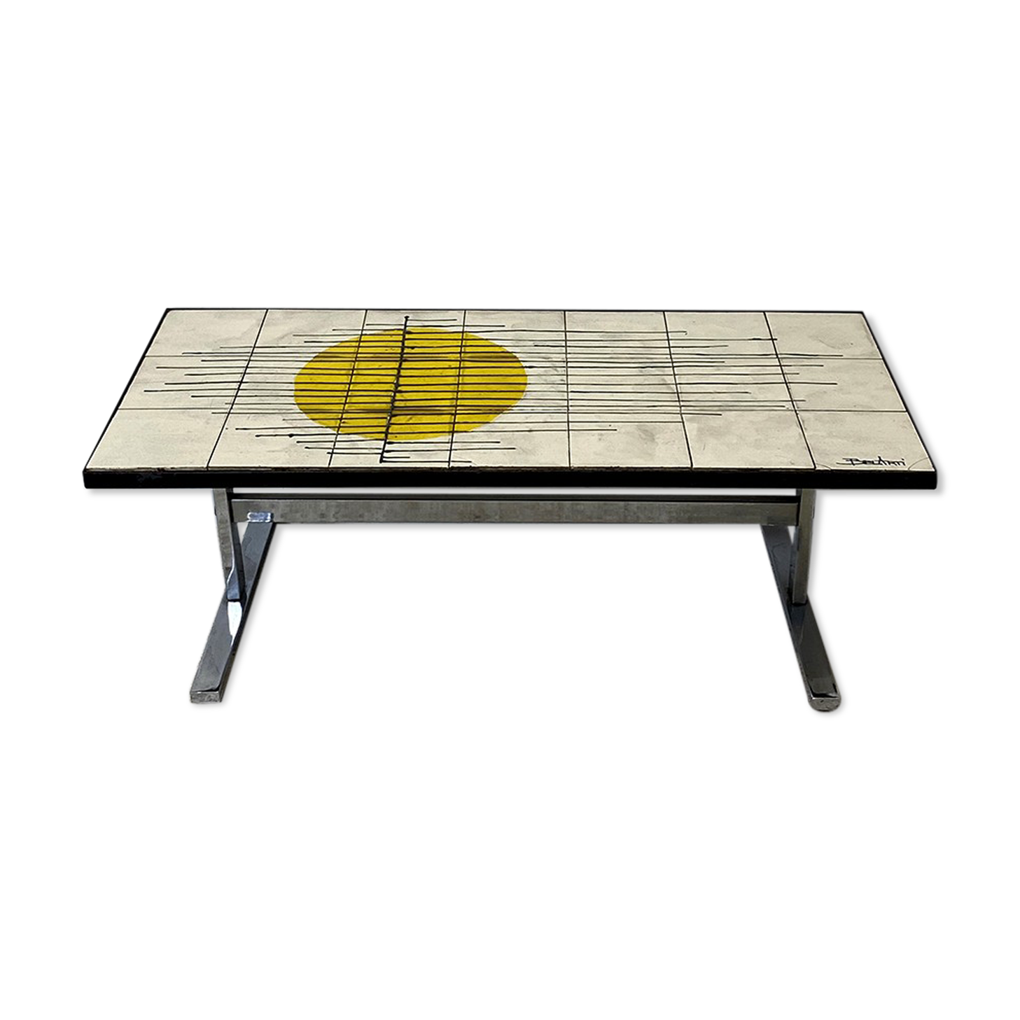 60's vintage ceramic coffee table by Belarti