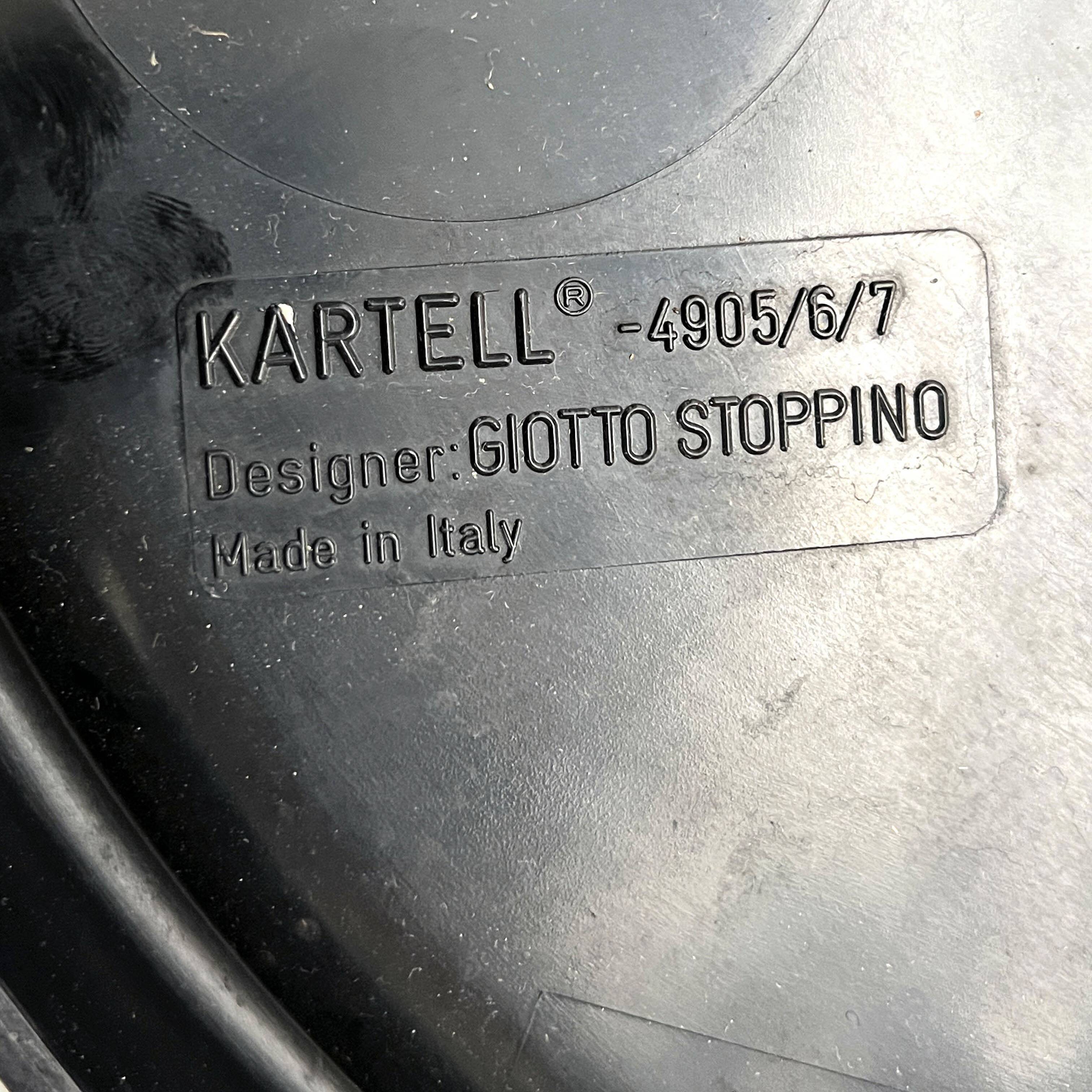 3 tables gigognes par Giotto Stoppino pour Kartell, 1970
