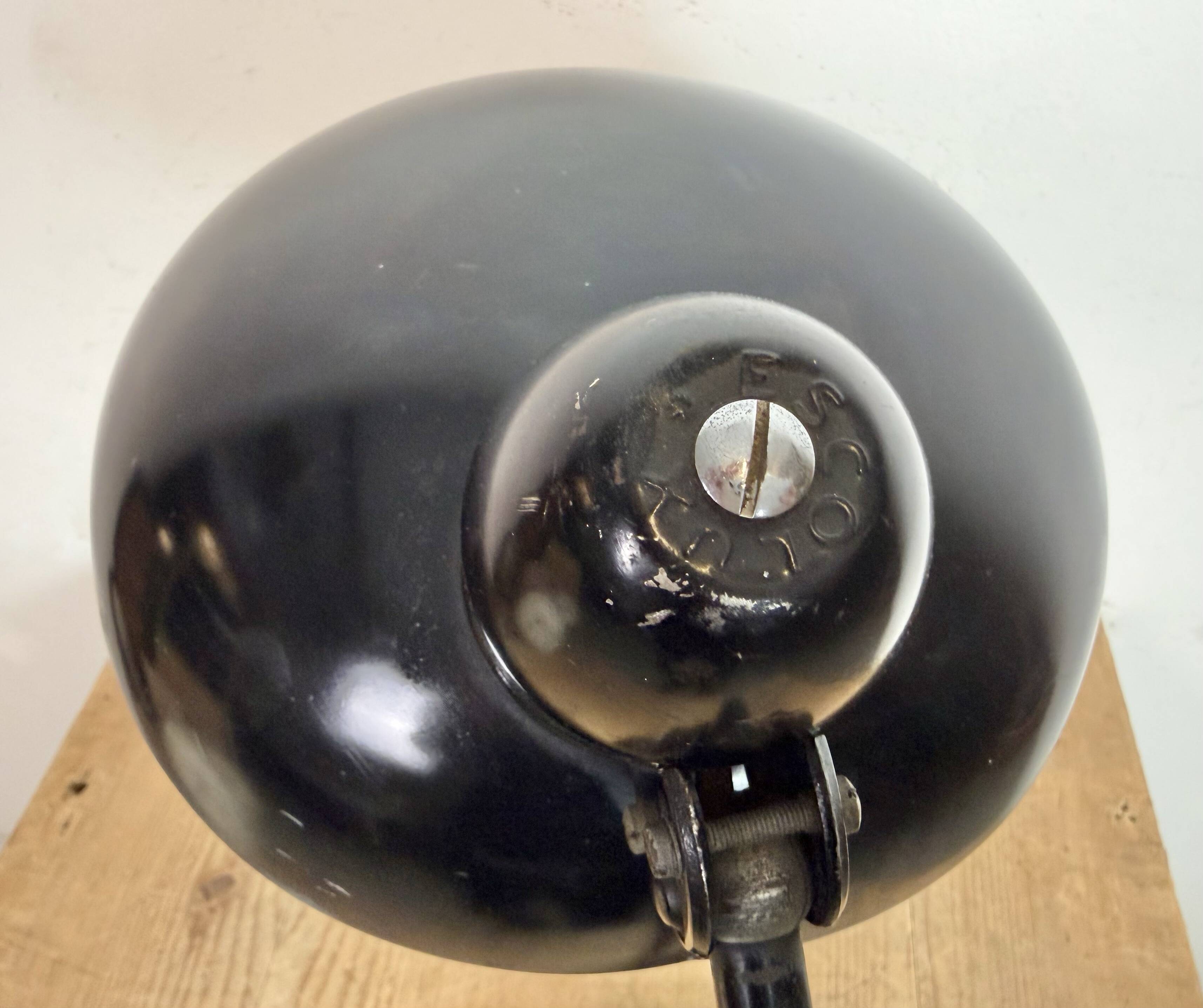 Black Industrial Bauhaus Table Lamp from Escolux, 1930s