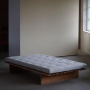Modern Danish daybed, reupholstered, made of pine, by Nyt i Bo, 1970s.
