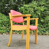 Series of 4 vintage armchairs 70s-80s