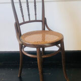 Pair of bistro chairs signed Thonet