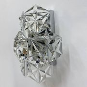 Mid-century crystal sconce by Kinkeldey, Germany, 1970s