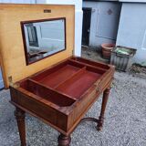 Work table, marquetry dressing table
