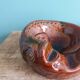 Zoomorphic fish ashtray in glazed terracotta