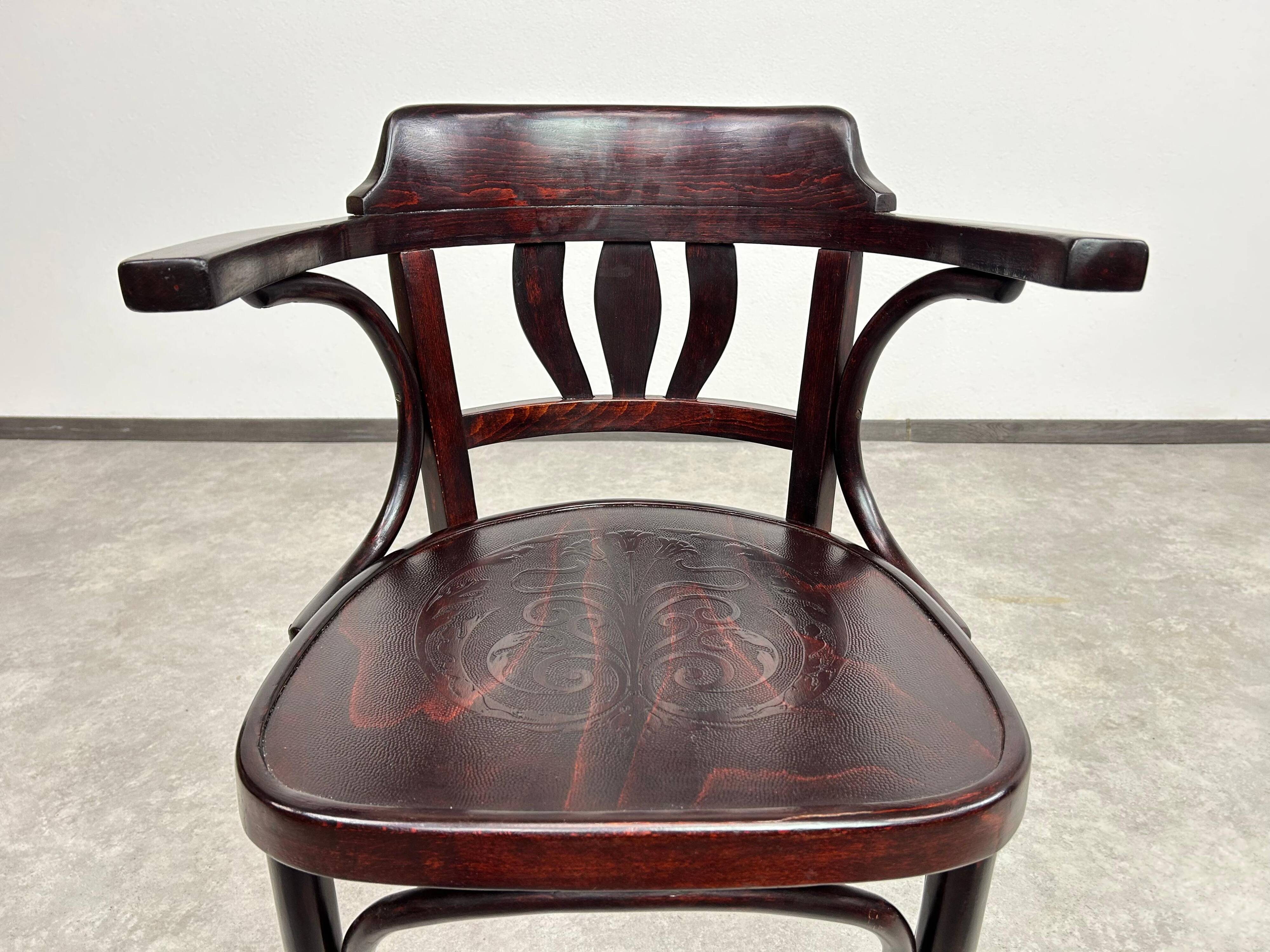 Chaise de bureau Sécession par Thonet Mundus