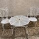 vintage metal garden furniture tête-à-tête