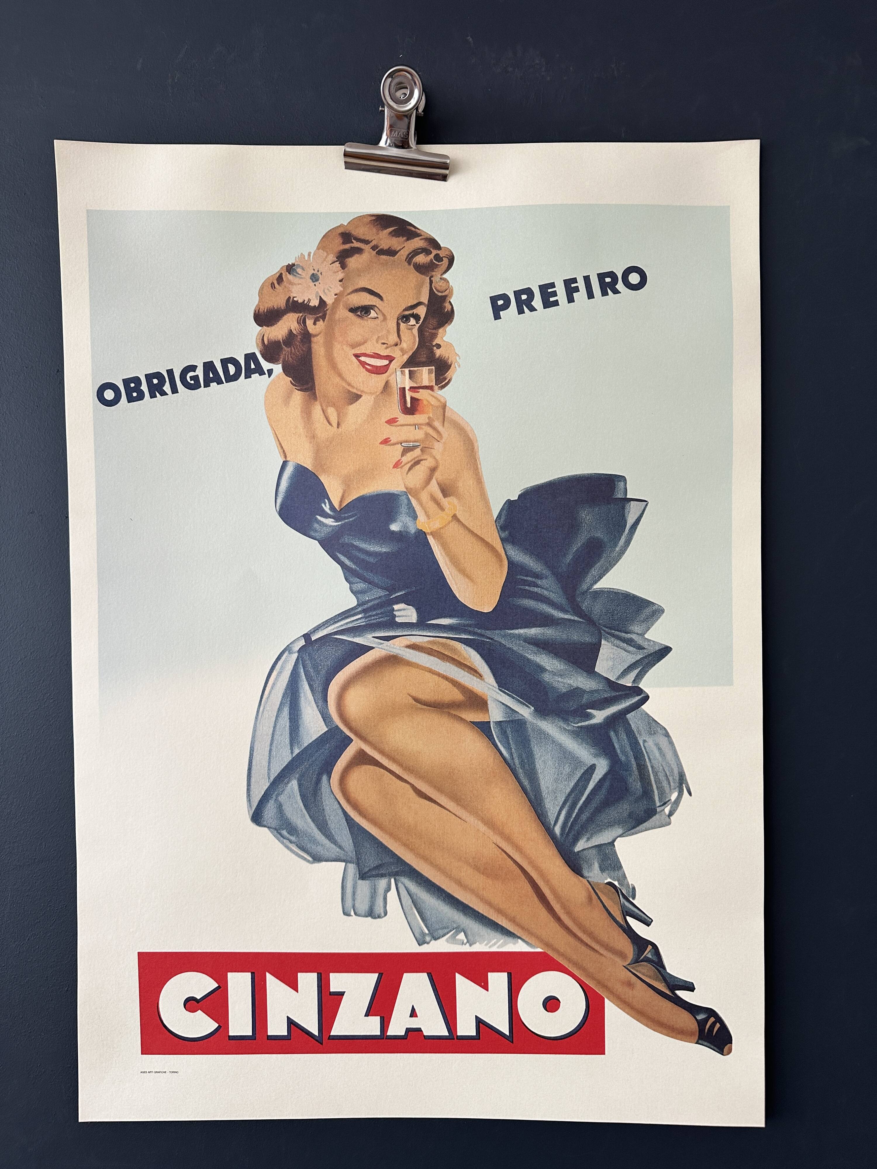 Cinzano advertising poster