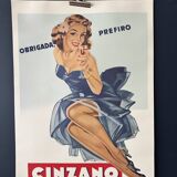 Cinzano advertising poster