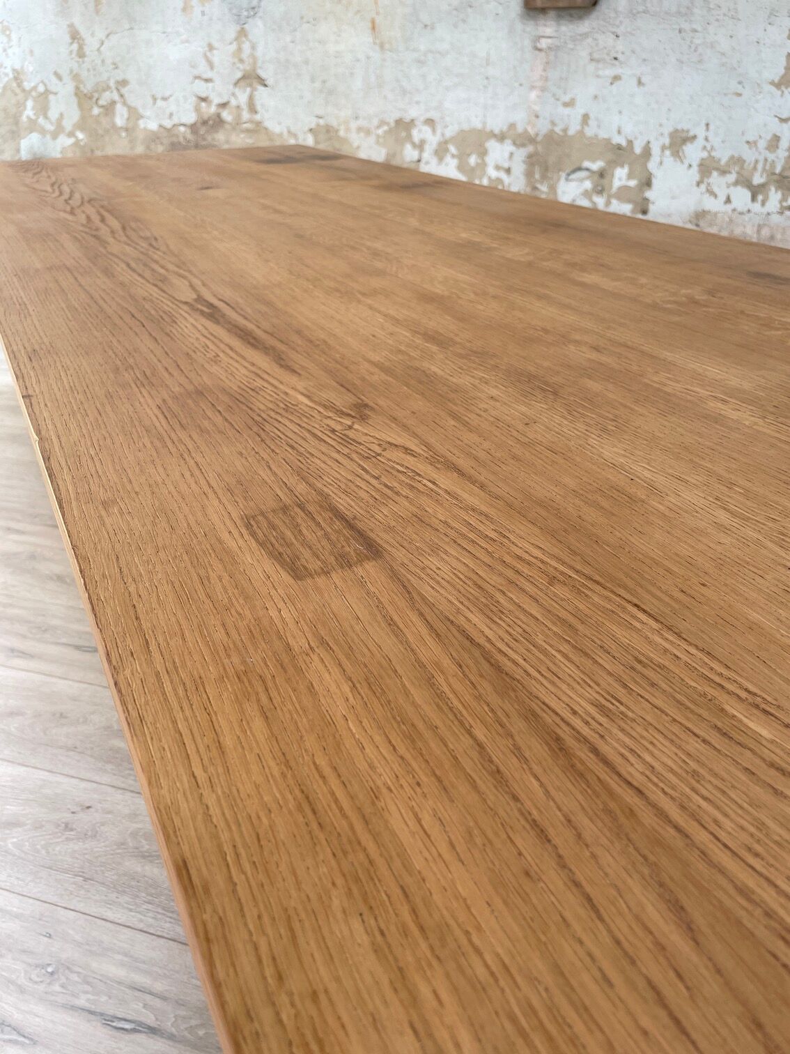 Solid oak dining table