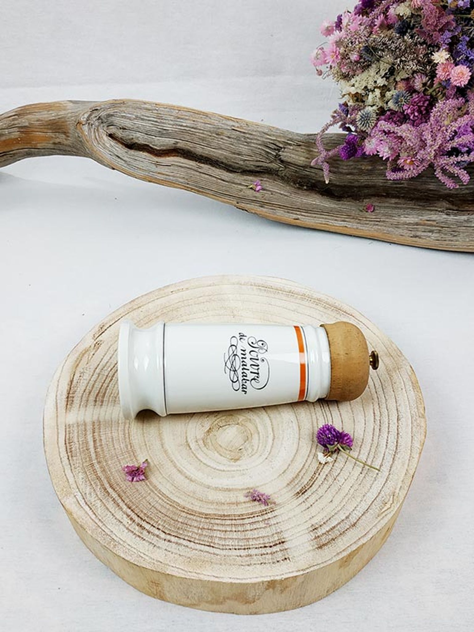 Paris porcelain pepper mill from Auteuil