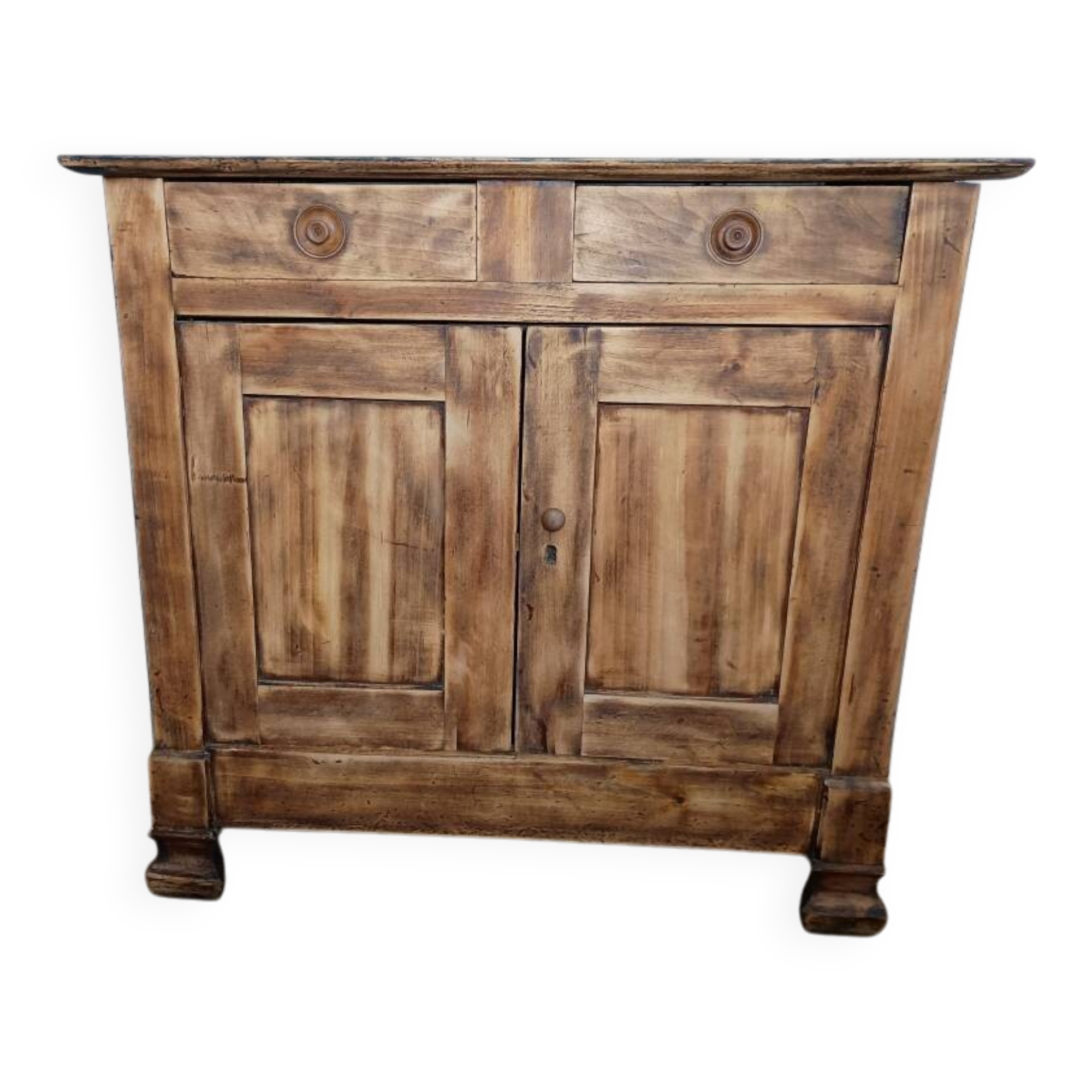 Vintage Parisian buffet in fir wood
