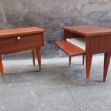 Pair of bedside tables, 60'S