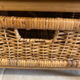 Storage unit, rattan chest of drawers
