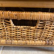 Storage furniture, rattan chest of drawers