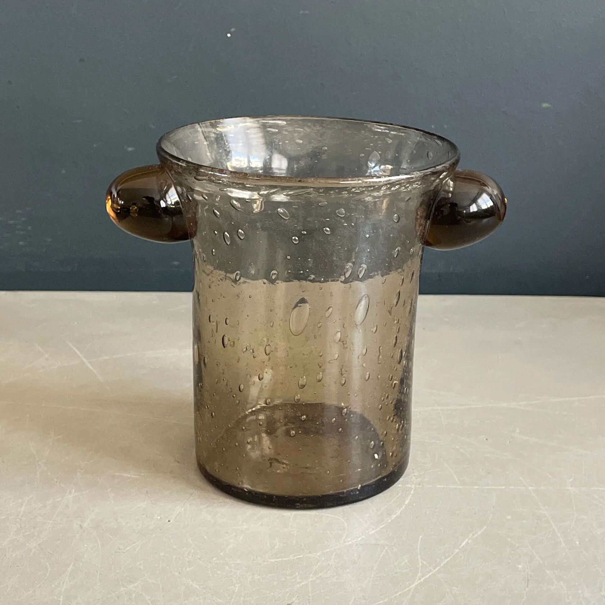 Smoked bubble glass set Bendor