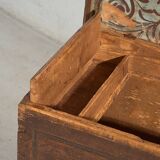 Antique solid wood trunk dated 1836 #13