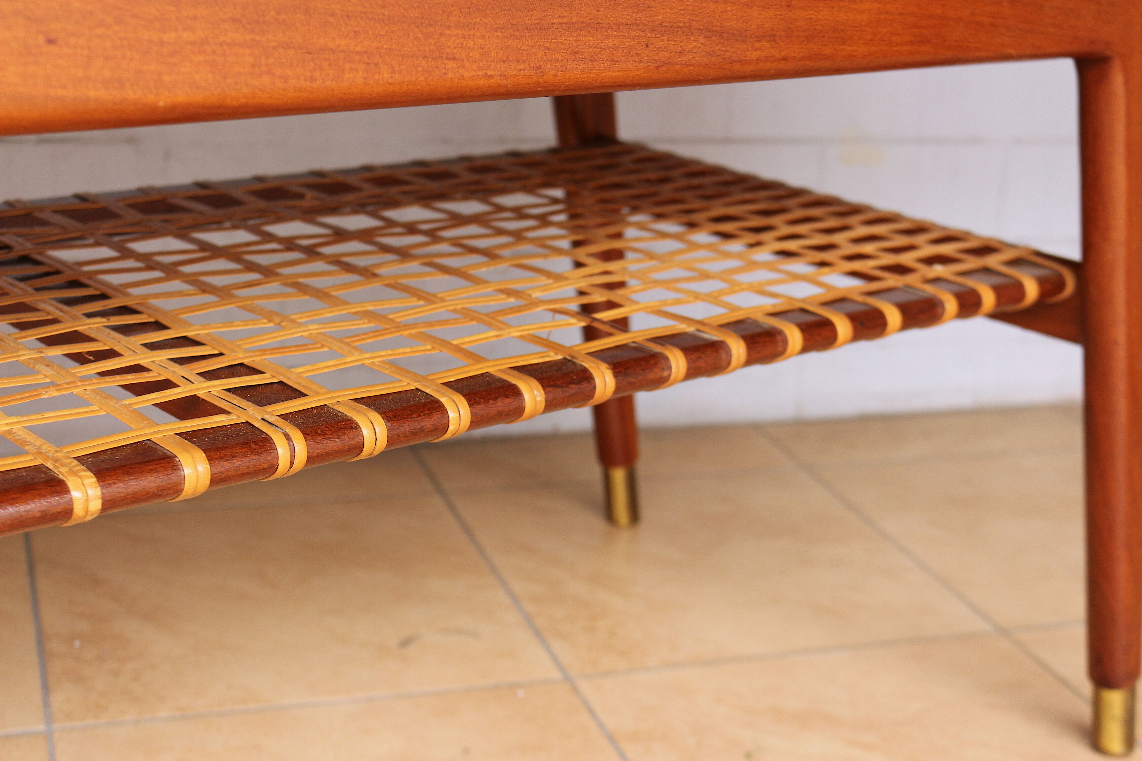 Mid century teak coffee table by Aase Dreieri, Norway 1950