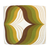 Abat-jour caraibes reverso  h36 d40 - tissu vintage 1970's