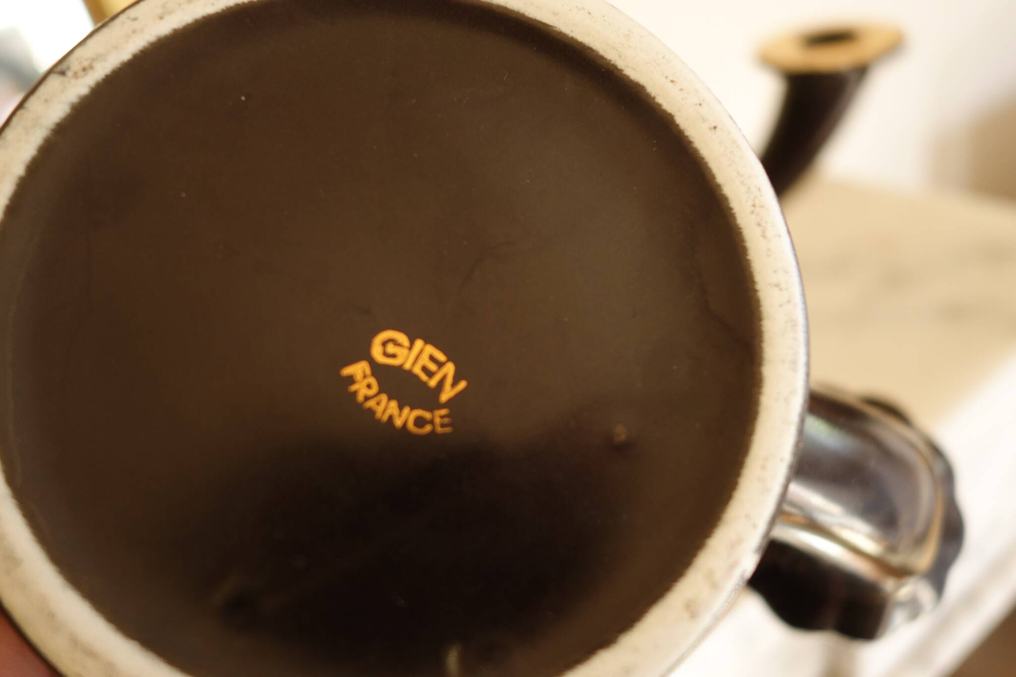 Pair of Gien Art Deco Candlesticks