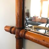 Vintage bamboo mirror 75 x 100 cm