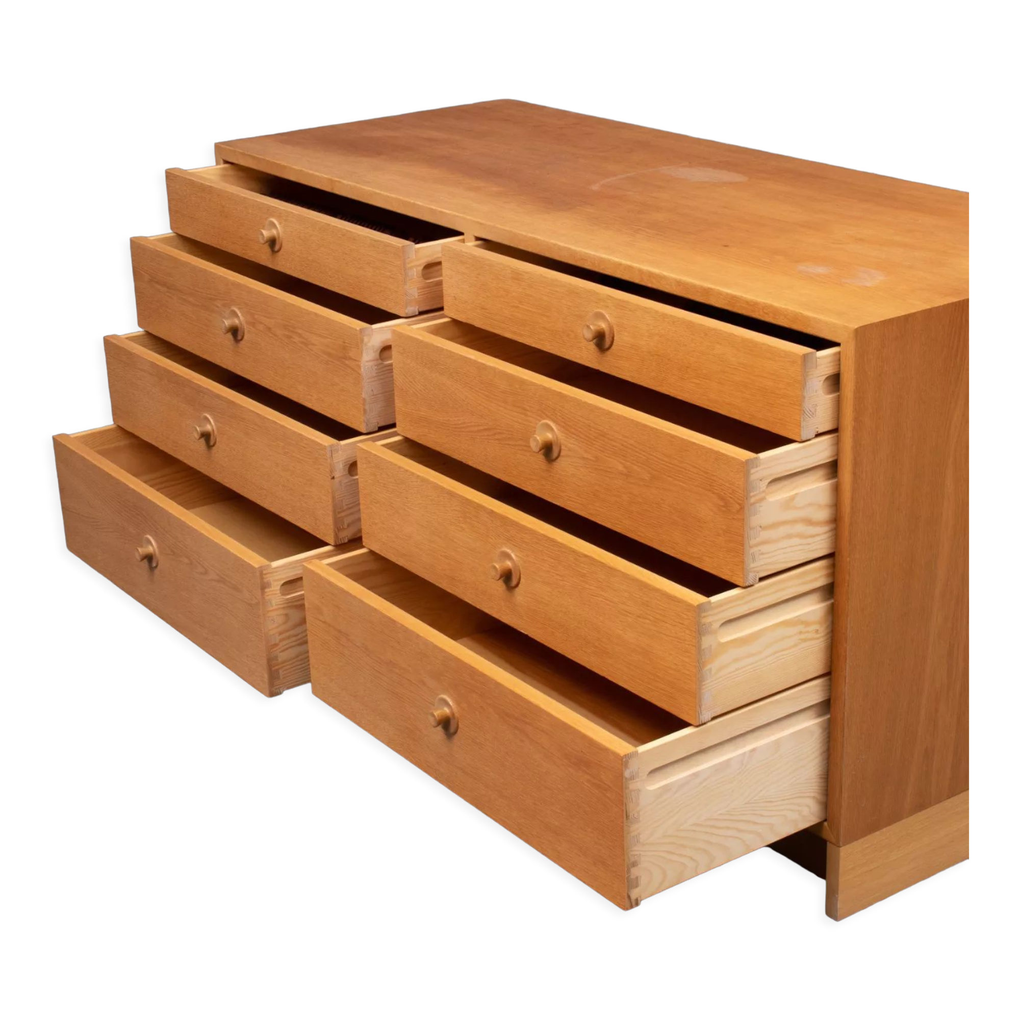 Børge Mogensen double oak chest of drawers