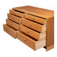 Børge Mogensen double oak chest of drawers
