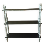 Weathered wooden shelf