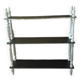 Weathered wooden shelf