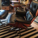 Lounge de Charles Eames avec son ottoman
