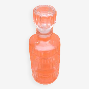 Cylindrical bottle " lever " transparent glass 1970