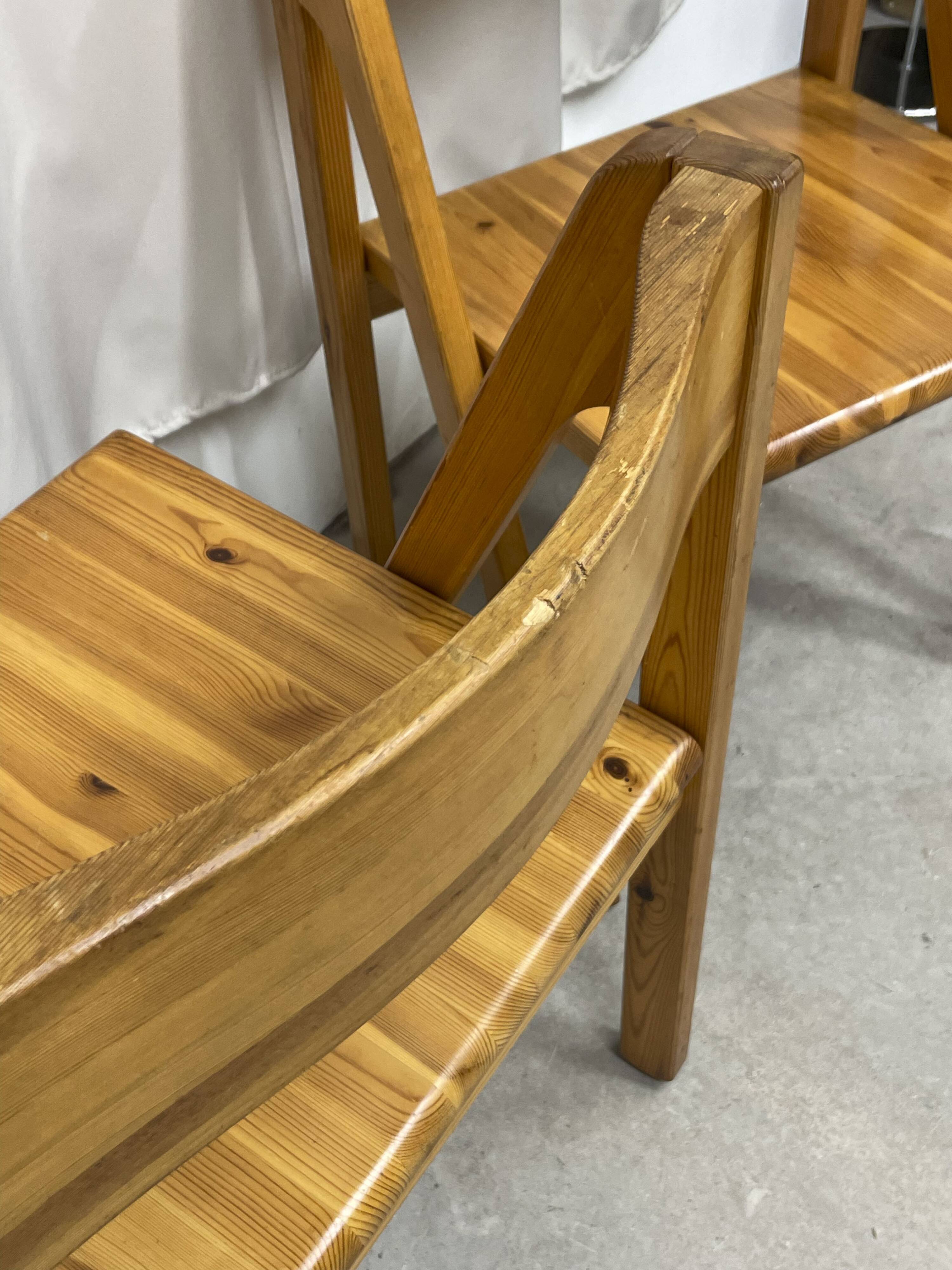 4 Fyrkat chairs, Nissen & Gehl, Denmark, circa 1970