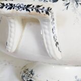 Antique Saint Amand earthenware salad bowl or soup tureen, Marie-Louise model