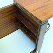 Cabinet bar en noyer italien par Cova Milano