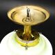 Vintage Art Deco brass and glass pendant lamp, 1950s