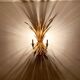 Gilded Italian Hollywood Regency metal wall lamp by Hans Kögl