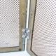 Old brass fire screen 75x38cm fireplace protection screen