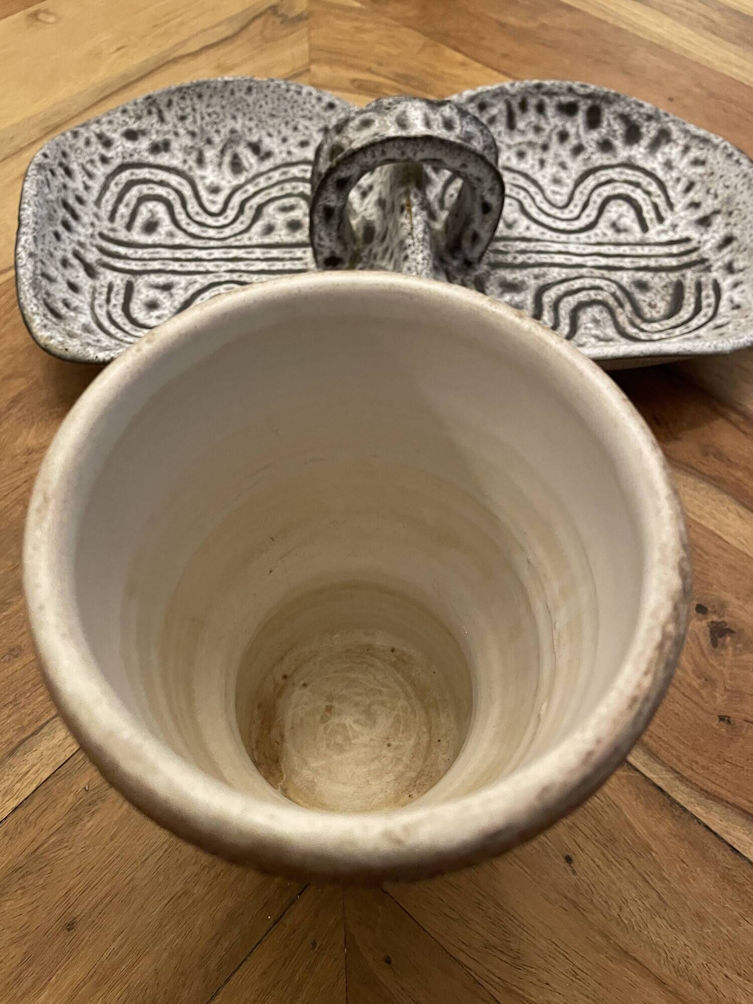 Jean Austruy 2 ceramic pieces from the 1970s.