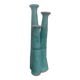 "Organ" triple soliflore vase in artisanal ceramic