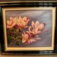 Framed painting signed Patrigeon oil on canvas with the tree in bloom